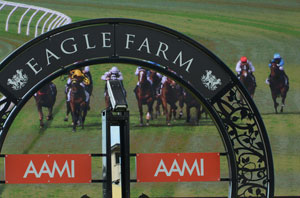 Eagle Farm racing home straight